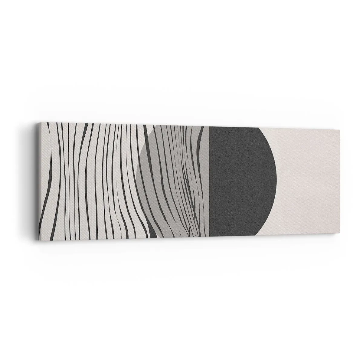 Canvastavla - Bild på duk - Halvdan komposition - 90x30 cm