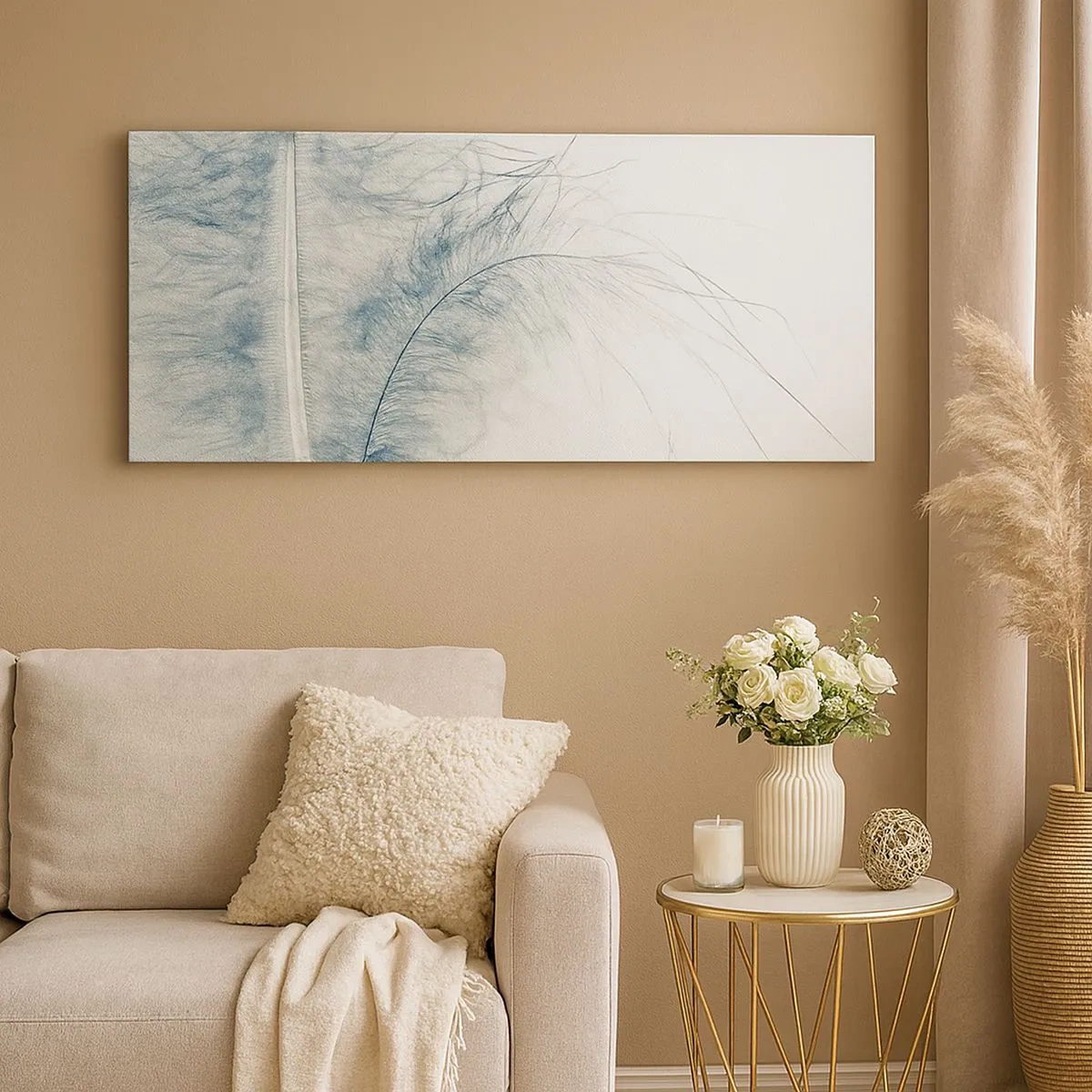 Canvastavla - Bild på duk - Naturens viskningar - 100x40 cm