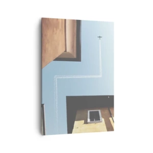 Canvastavla - Bild på duk - Ovanför stadens labyrint - 70x100 cm