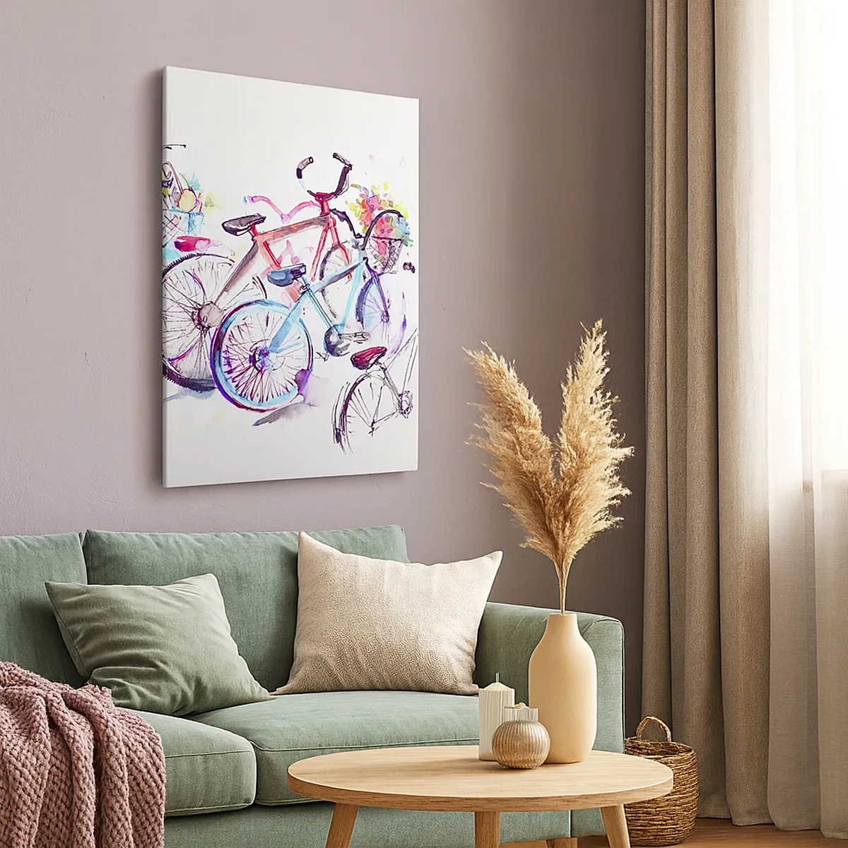 Canvastavla - Bild på duk - Antimotoklubbens träff - 50x70 cm