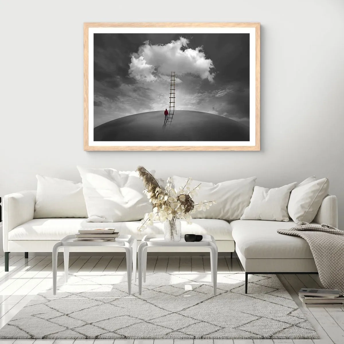 Affisch i ram av ljusek - Allt är möjligt - 50x40 cm