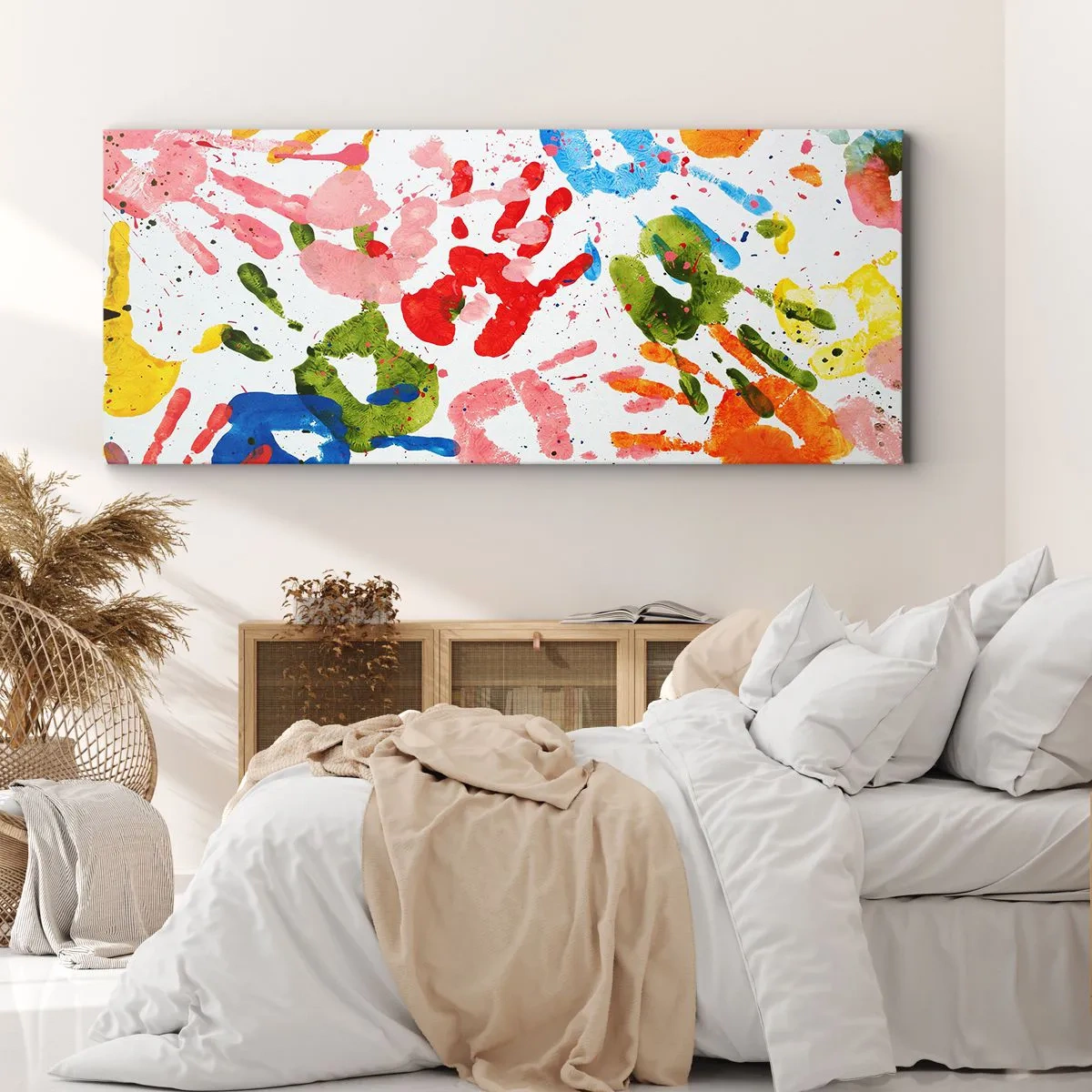 Canvastavla - Bild på duk - Följs spåren - 100x40 cm
