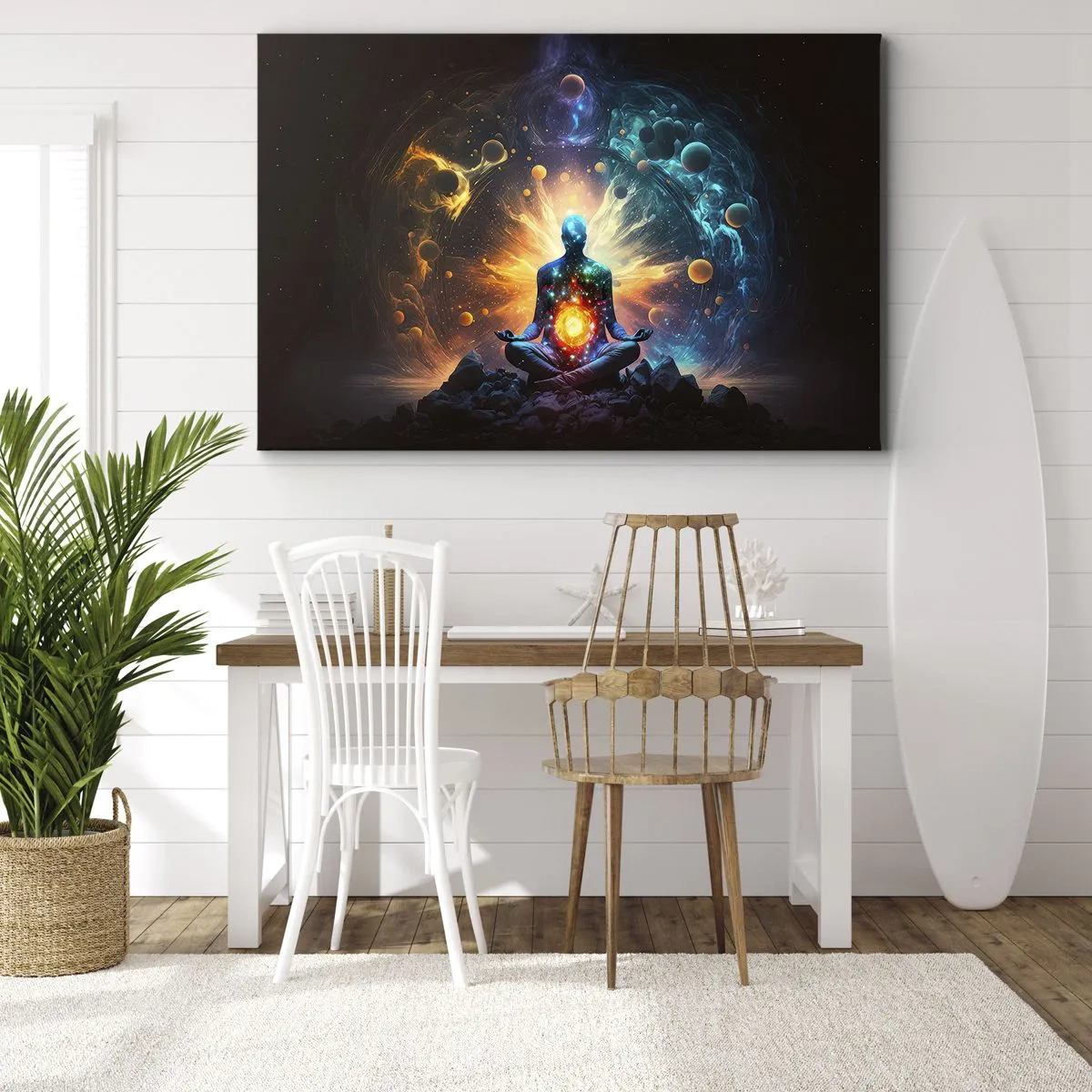 Canvastavla - Bild på duk - Kosmisk stillhet - 70x50 cm