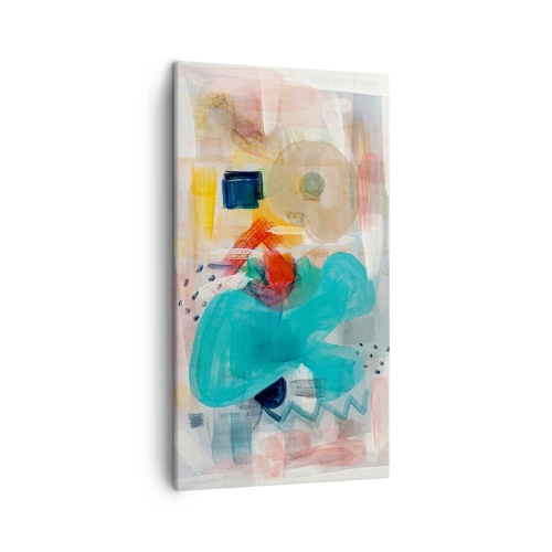 Canvastavla - Bild på duk - Ett färgglatt spel - 45x80 cm