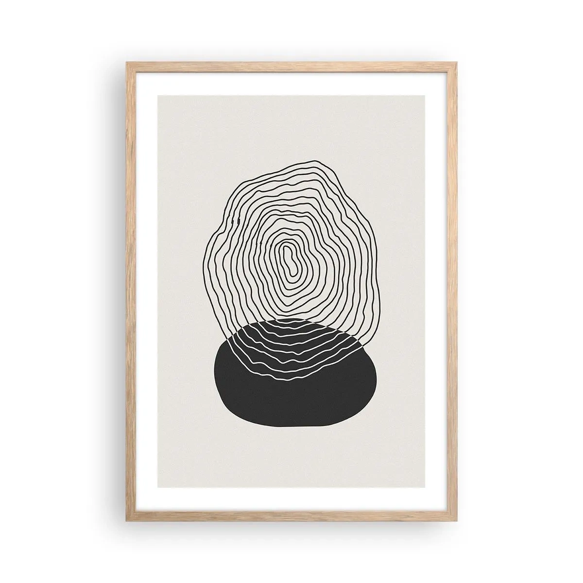 Affisch i ram av ljusek - Varaktighet och vibration - 50x70 cm