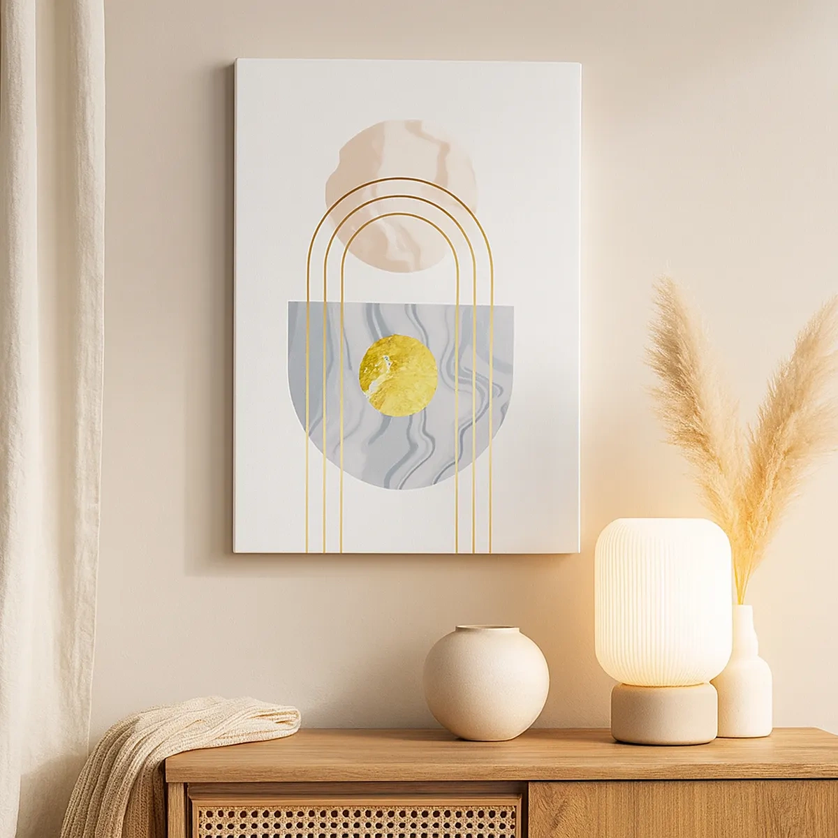 Canvastavla - Bild på duk - Ljushet och sken - 50x70 cm