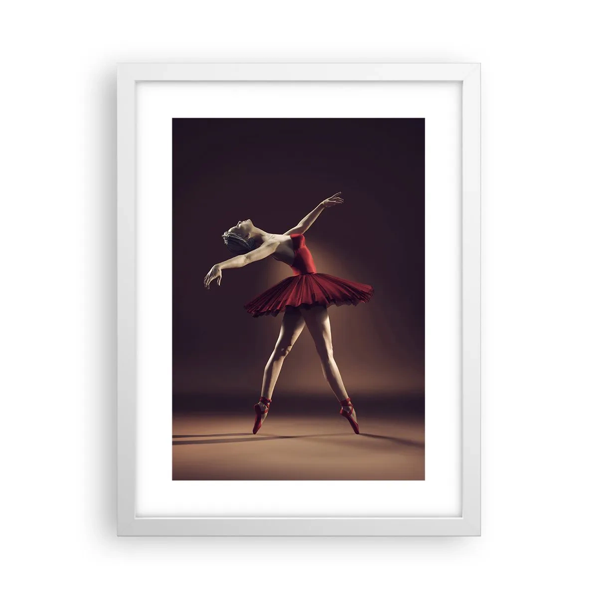 Affisch i vit ram - Prima ballerina - 30x40 cm