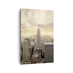 Canvastavla - Bild på duk - New York i grånyanser - 80x120 cm