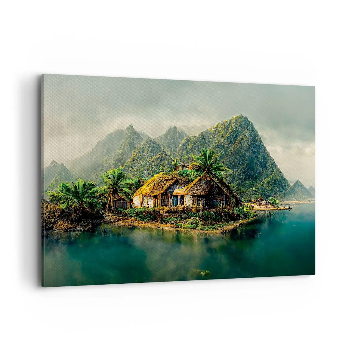 Canvastavla - Bild på duk - Tropiskt paradis - 120x80 cm