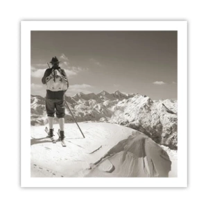 Affisch - Och fjällen är samma - 60x60 cm