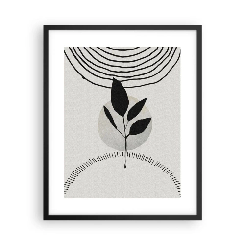 Affisch i svart ram - Komposition: naturens ritualer - 40x50 cm