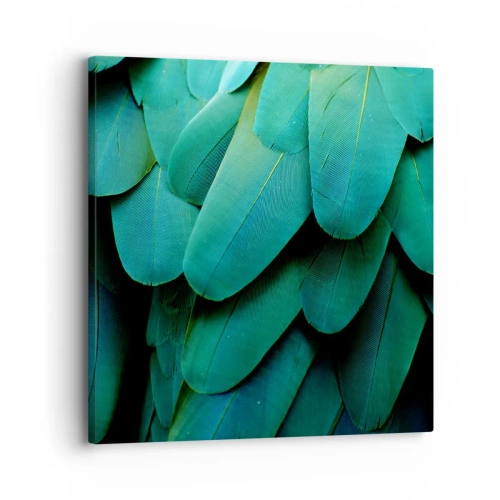 Canvastavla - Bild på duk - Precision av papegojans natur - 30x30 cm