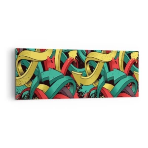 Canvastavla - Bild på duk - Vilken väg till målet? - 140x50 cm