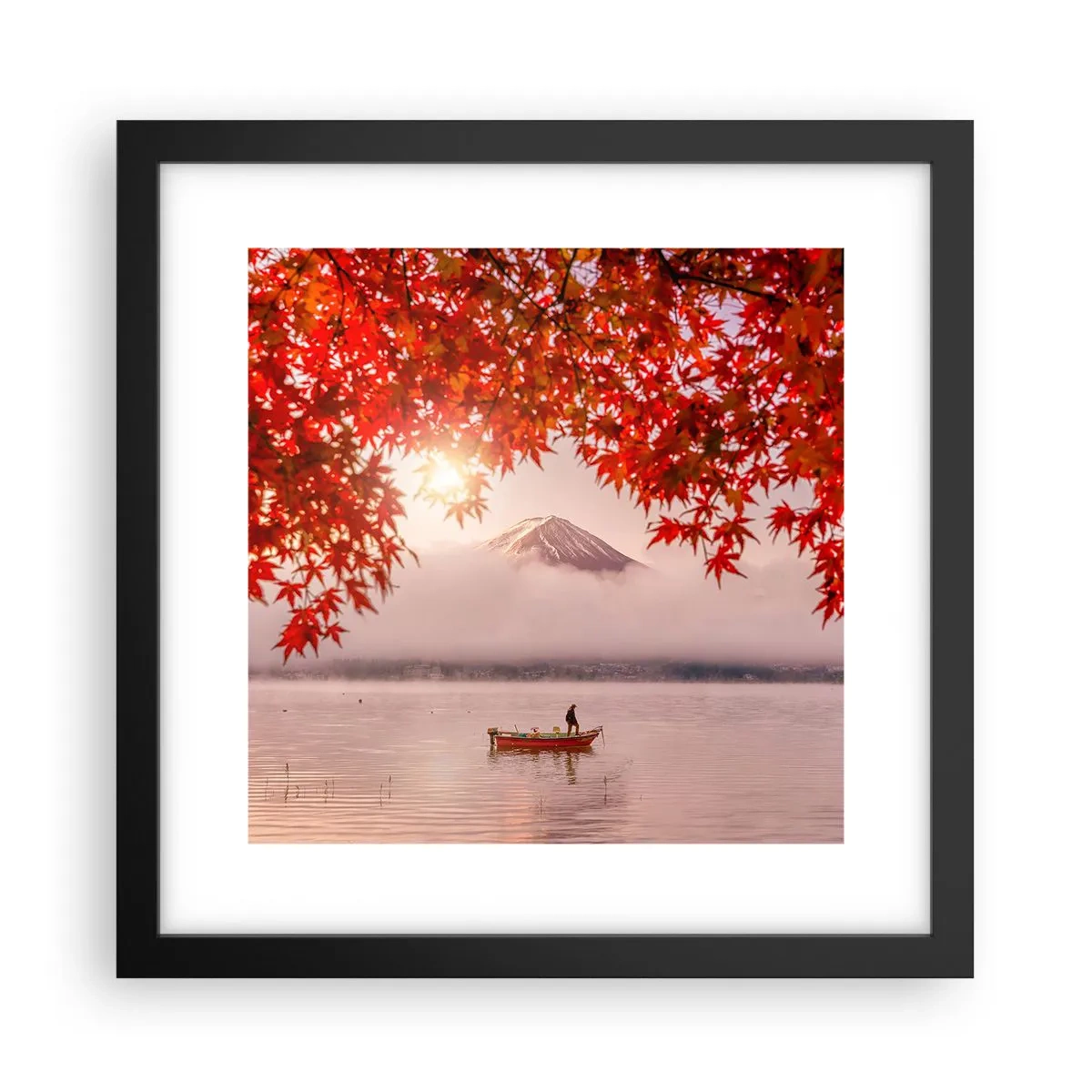 Affisch i svart ram - I japansk stämning - 30x30 cm