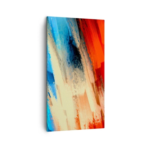 Canvastavla - Bild på duk - Färgkaskad - 45x80 cm