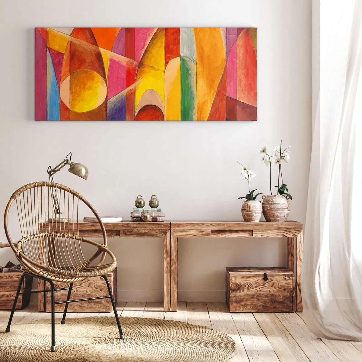 Canvastavla - Bild på duk - Solens domkyrka - 100x40 cm