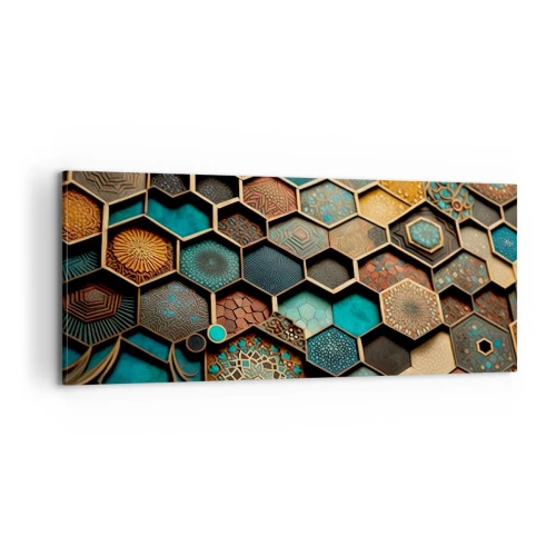 Canvastavla - Bild på duk - Arabiska ornament - en variation - 100x40 cm