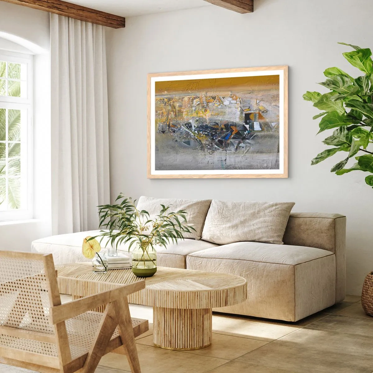 Affisch i ram av ljusek - Allt blir bra - 40x30 cm