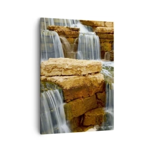 Canvastavla - Bild på duk - Trappan till himlen - 50x70 cm