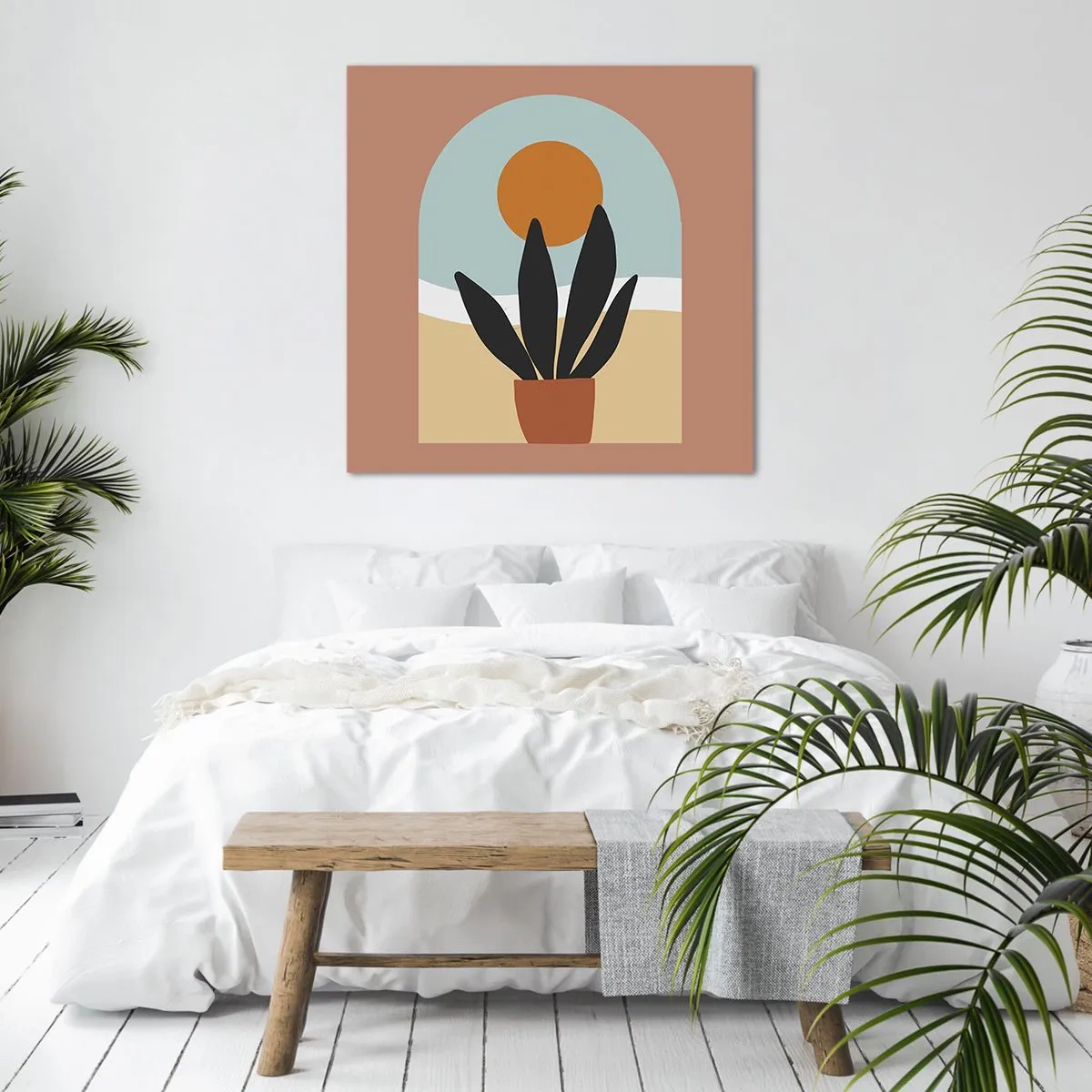 Canvastavla - Bild på duk - Små glädje - 70x70 cm