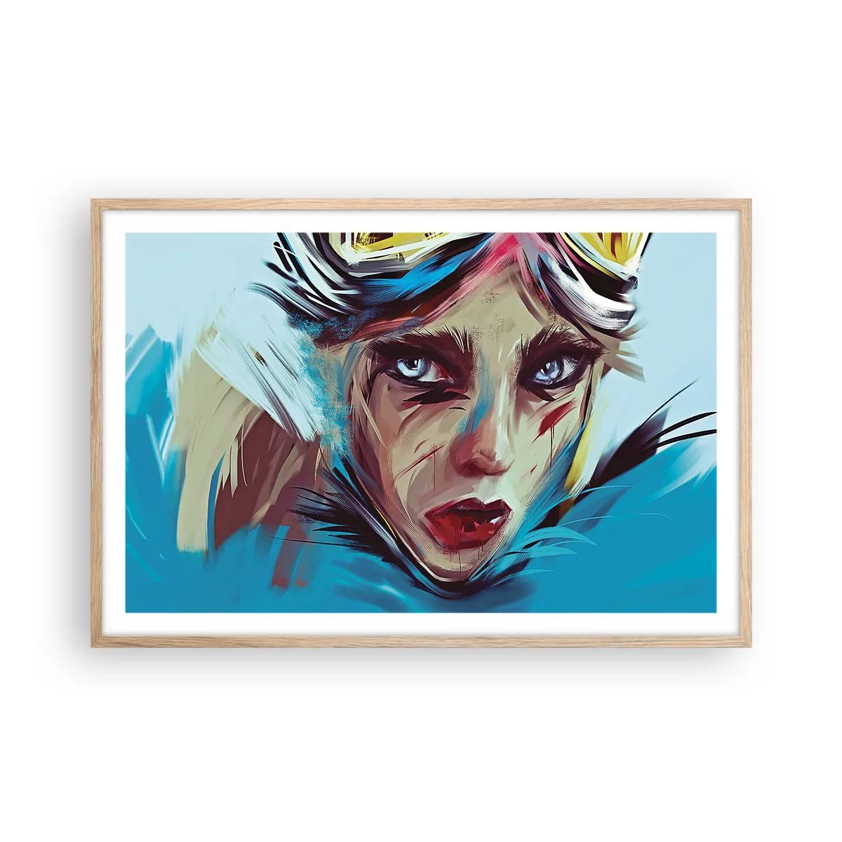 Affisch i ram av ljusek - Vägkämpe - 91x61 cm