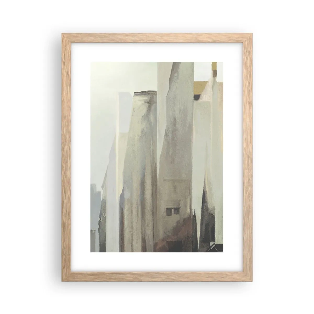 Affisch i ram av ljusek - En dröm om staden - 30x40 cm