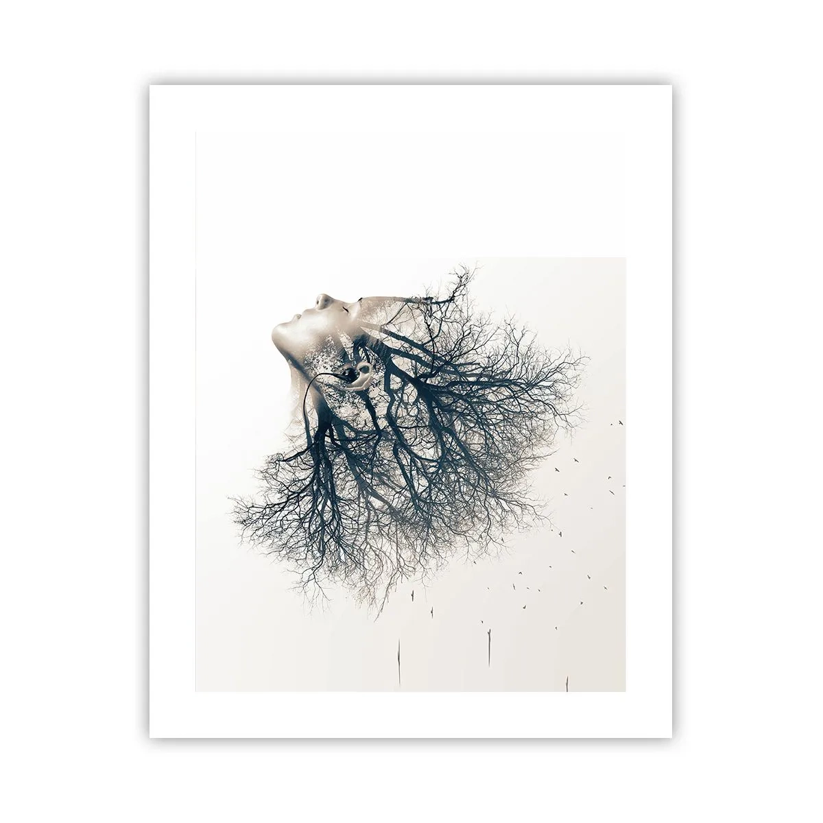 Affisch - Lyssnar på trädens viskningar - 40x50 cm