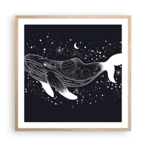 Affisch i ram av ljusek - I universumets hav - 60x60 cm