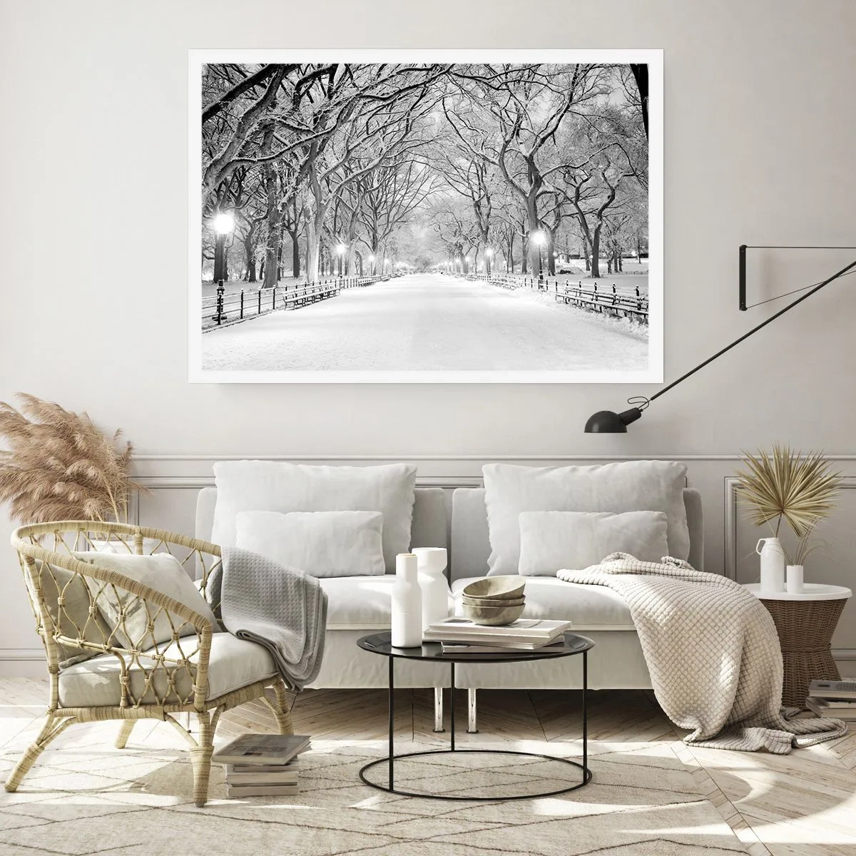Affisch - De fyra årstiderna - vinter - 100x70 cm