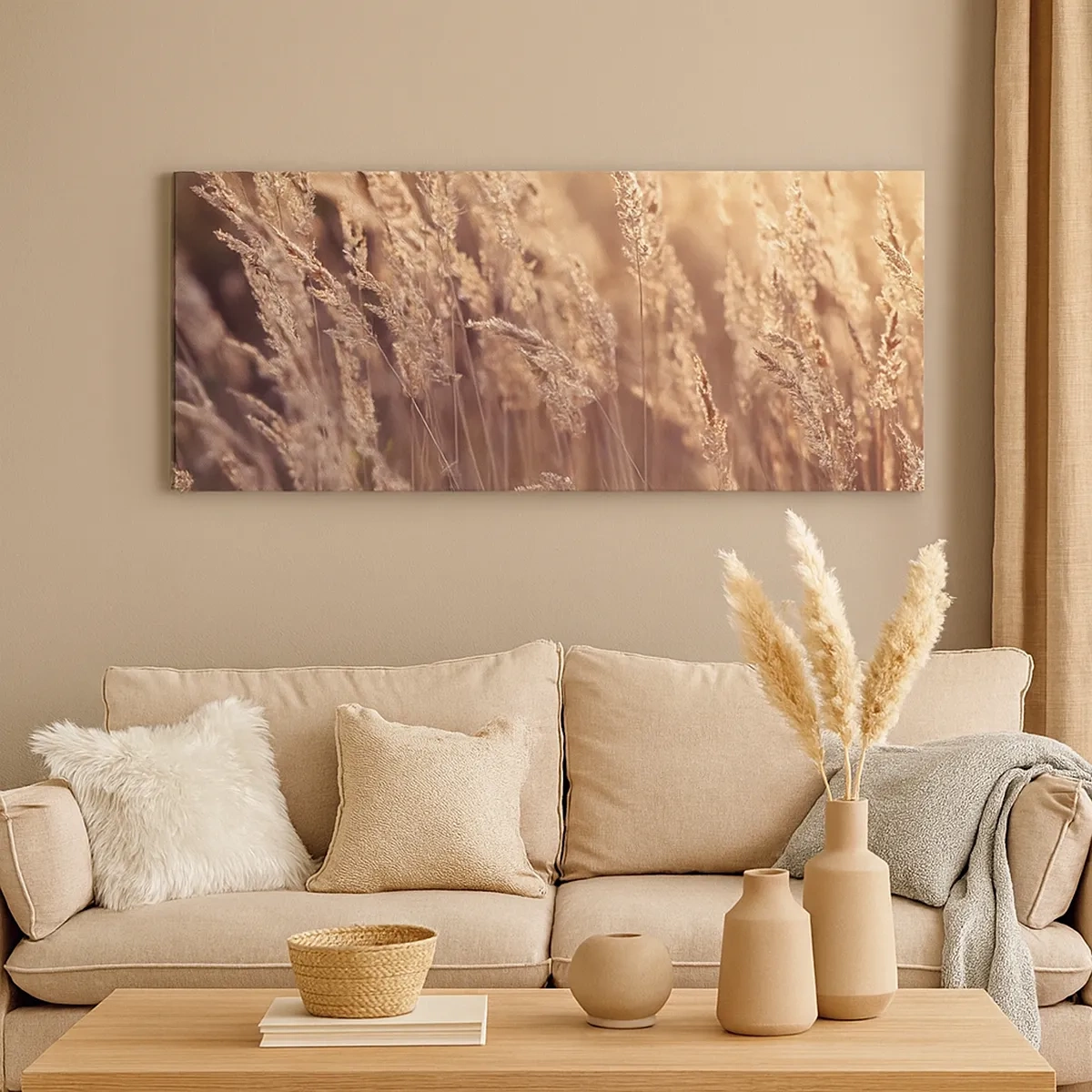 Canvastavla - Bild på duk - Redo att välkomna hösten - 30x30 cm