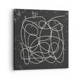 Canvastavla - Bild på duk - Vilsegångna tankar - 30x30 cm