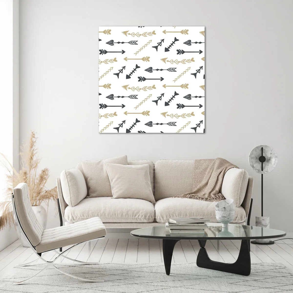 Glastavla - Bild på glas - Pilbågsskyttens sömn - 40x40 cm