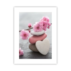 Affisch - Salighet med körsbärsblomma - 30x40 cm