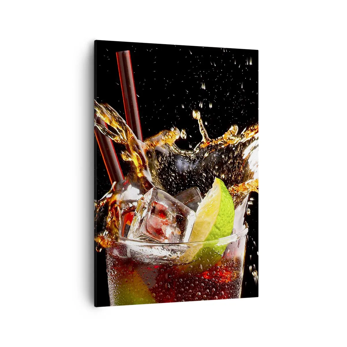 Canvastavla - Bild på duk - Färgernas glädje och energi - 70x100 cm