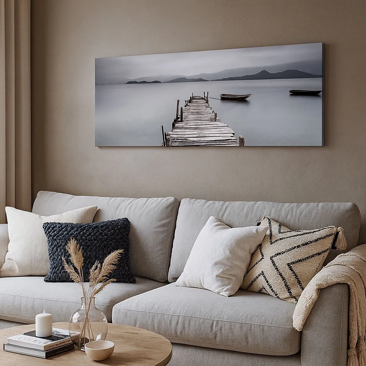 Canvastavla - Bild på duk - Imorgon kan du ge dig iväg - 100x40 cm