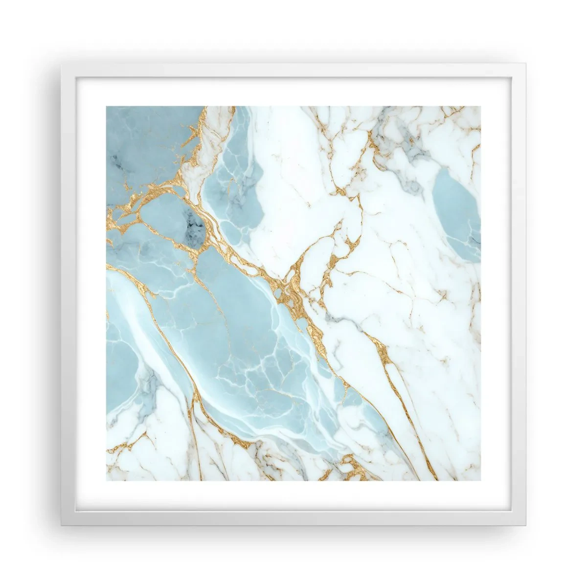 Affisch i vit ram - Stenrikedom - 50x50 cm