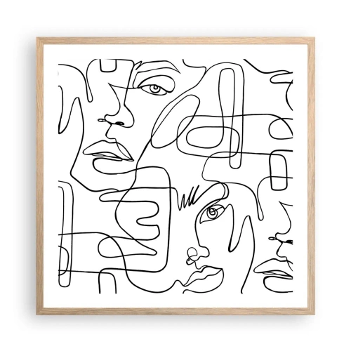 Affisch i ram av ljusek - I trassliga känslor - 60x60 cm