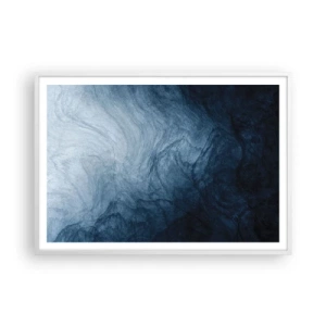 Affisch i vit ram - Nå djupt in - 100x70 cm