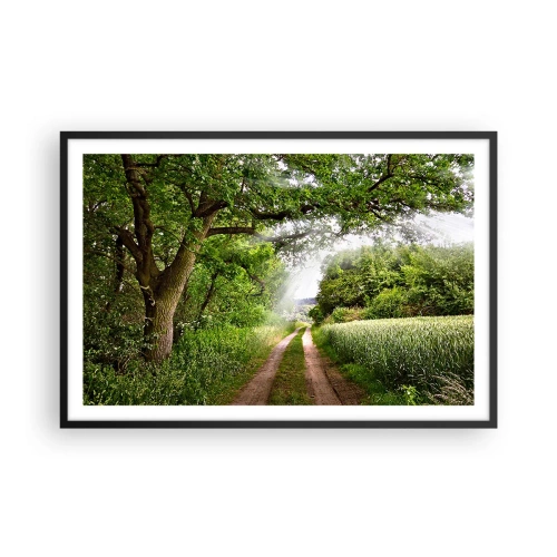 Affisch i svart ram - Et in Arcadia ego - 91x61 cm