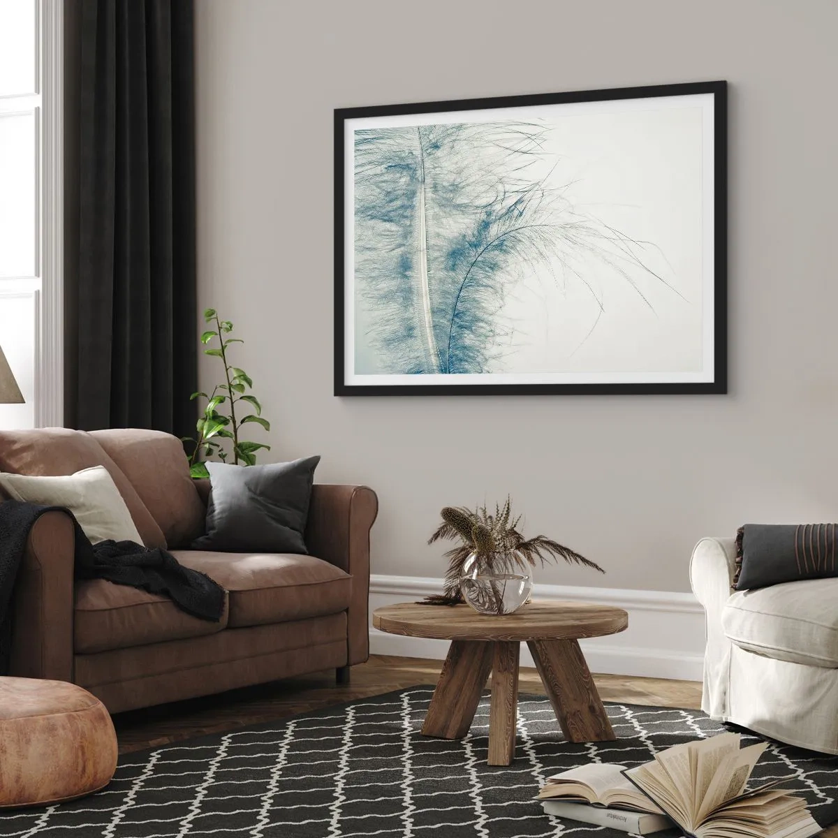 Affisch i svart ram - Naturens viskningar - 70x50 cm