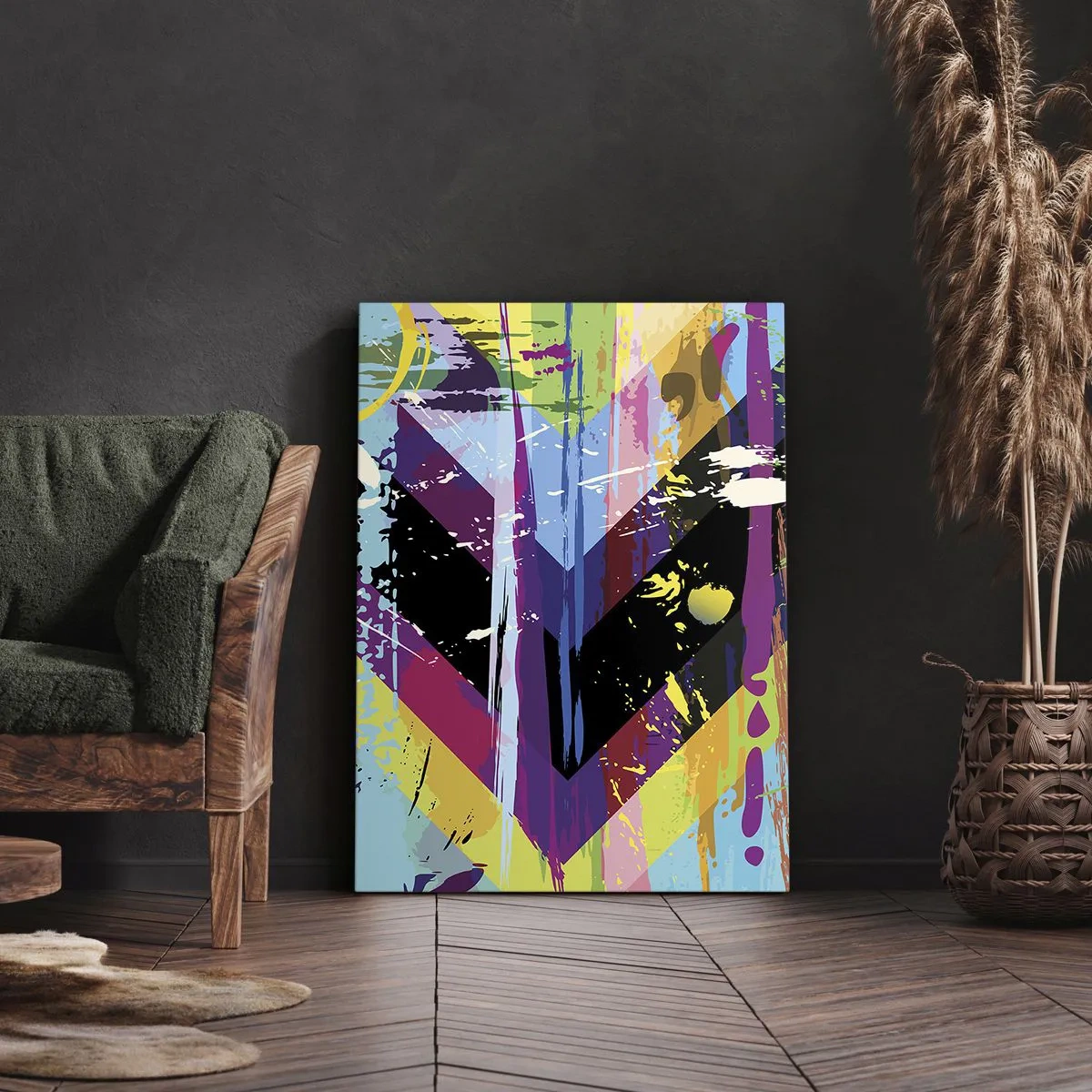 Canvastavla - Bild på duk - Uppifrån nedåt - 65x120 cm