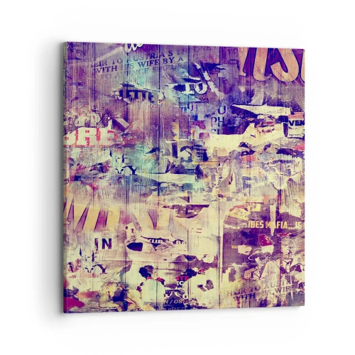 Canvastavla - Bild på duk - Och så mycket blir det klar - 70x70 cm