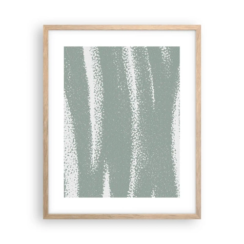 Affisch i ram av ljusek - Abstraktion i vinterstämning - 40x50 cm