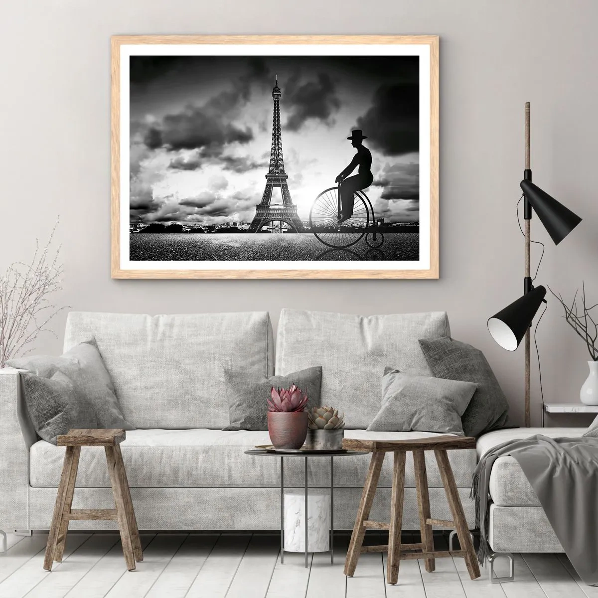 Affisch i ram av ljusek - Längtan efter Belle Epoque - 91x61 cm