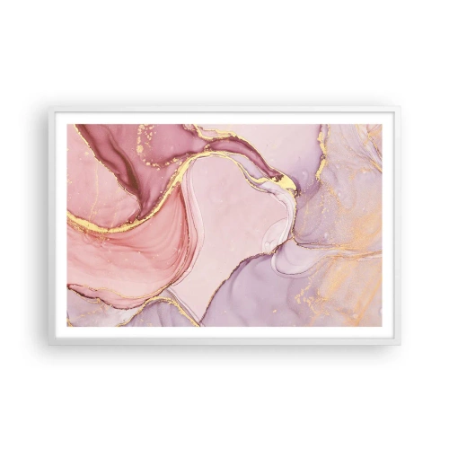 Affisch i vit ram - Färgernas smek - 91x61 cm
