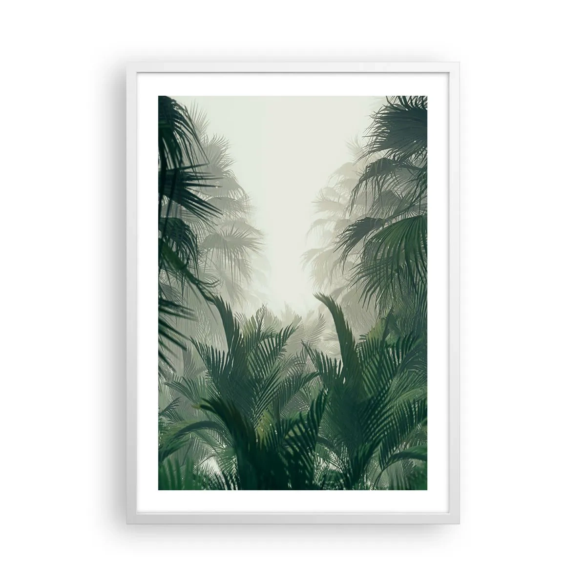 Affisch i vit ram - Tropisk hemlighet - 50x70 cm