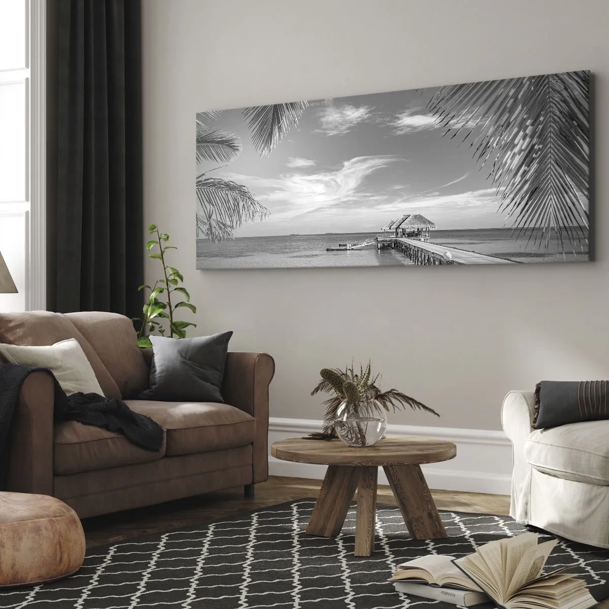 Canvastavla - Bild på duk - Minne eller dröm? - 140x50 cm