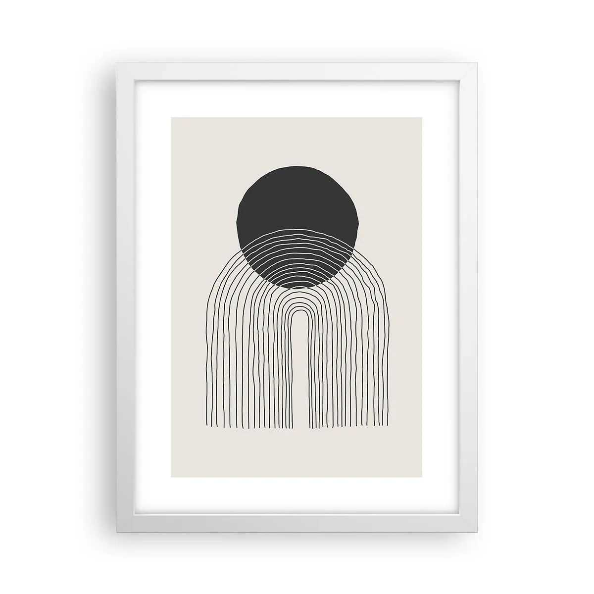 Affisch i vit ram - Darr och säkerhet - 30x40 cm