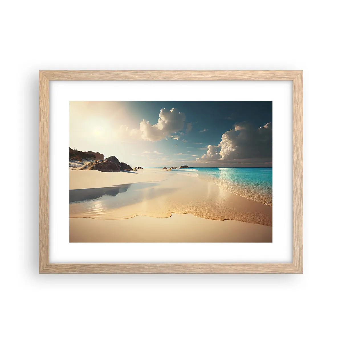 Affisch i ram av ljusek - En drömlik dag - 40x30 cm