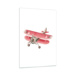 Glastavla - Bild på glas - Redo att flyga högt - 80x120 cm